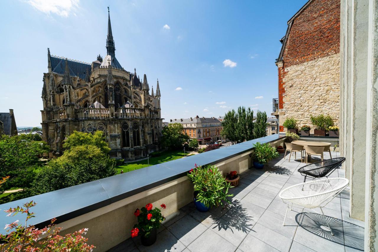 Les Suites 7 Anges - Parking, Vue Cathedrale & Centre Historique Reims Ngoại thất bức ảnh