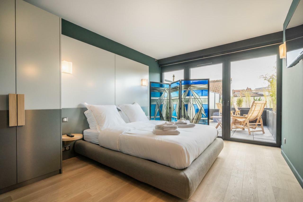 Les Suites 7 Anges - Parking, Vue Cathedrale & Centre Historique Reims Ngoại thất bức ảnh